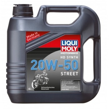 Engine Oil 4T 100% Synthetic LIQUI MOLY 20W50 1 Can of 20L Motorbike 4T Synth Street HD 20 W 50 LM.3818 LIQUI MOLY 373,40