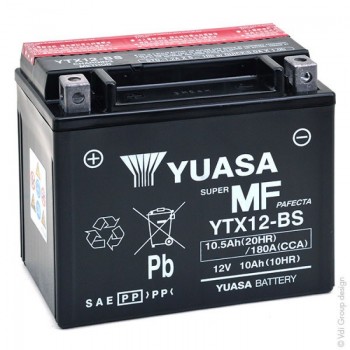 Batterie YUASA YTX12-BS YTX12-BS YUASA 77,52 €