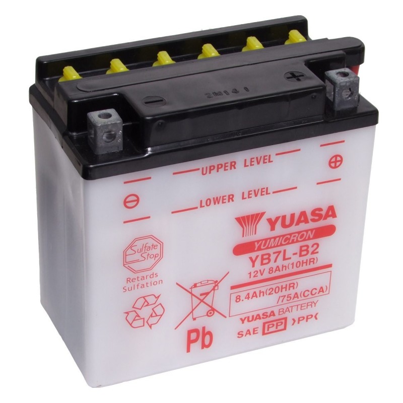 Battery YUASA YB7L-B2 YB7L-B2 YUASA 50,71 €