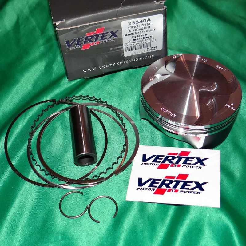 Piston VERTEX pour KTM EXC et BETA RR 450 de 2003, 2004, 2005, 2006, 2007, 2008, 2009 Piston VERTEX pour KTM EXC et BETA RR 450 de 2003, 2004, 2005, 2006, 2007, 2008, 2009