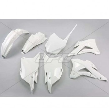 Plastic kit UFO for KAWASAKI KX 85 from 2014, 2015, 2016, 2017, 2018, 2019, 2020 and 2021 white