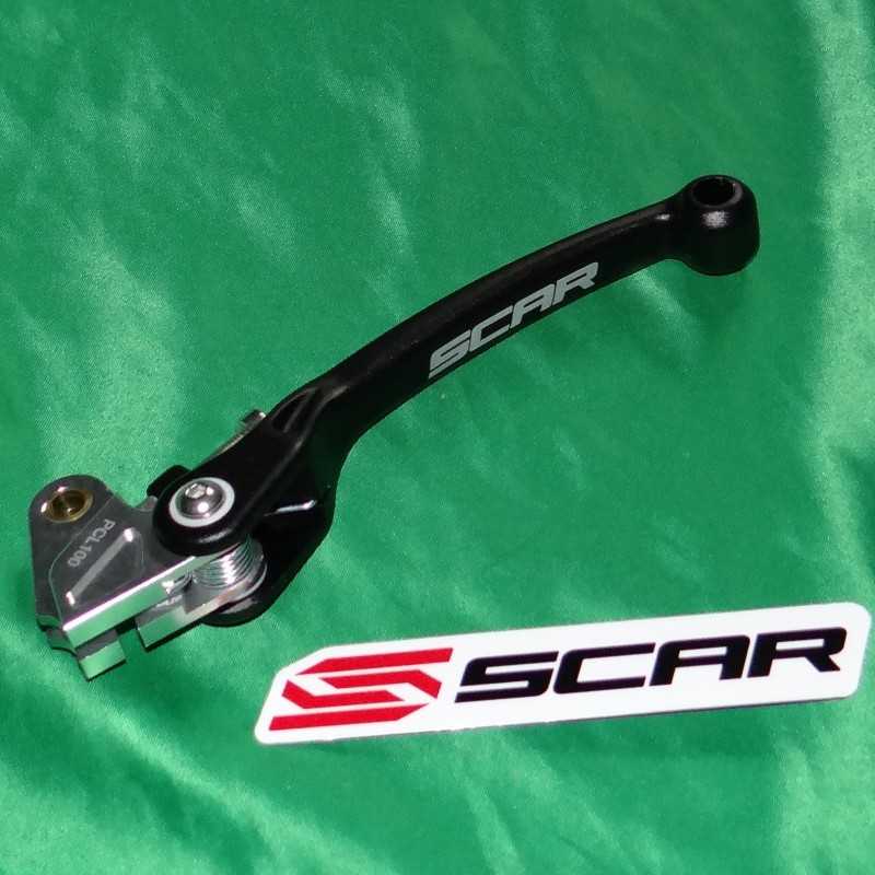 Levier d'embrayage repliable SCAR noir KAWASAKI KX, KXF, YAMAHA YZ 125, 250, 450 Levier d'embrayage repliable SCAR noir KAWASAKI KX, KXF, YAMAHA YZ 125, 250, 450