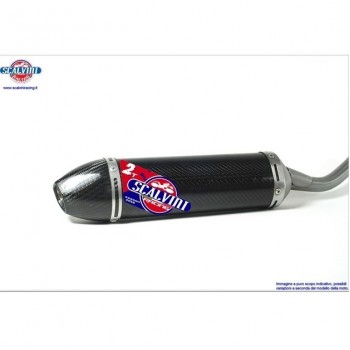 Carbon exhaust silencer SCALVINI for YAMAHA YZ 250 from 2005, 2006, 2007, 2008, 2009, 2010, 2019