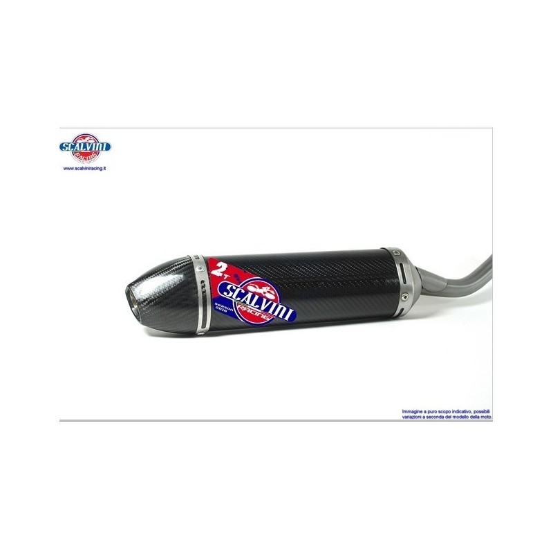 Carbon exhaust silencer SCALVINI for YAMAHA YZ 250 from 2005, 2006, 2007, 2008, 2009, 2010, 2019