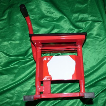 Motorcycle lift, bequille ART MX for motocross, enduro and trial in red color