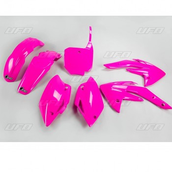 Kit plastiques rose UFO pour HONDA CRF 150 R de 2007 à 2019