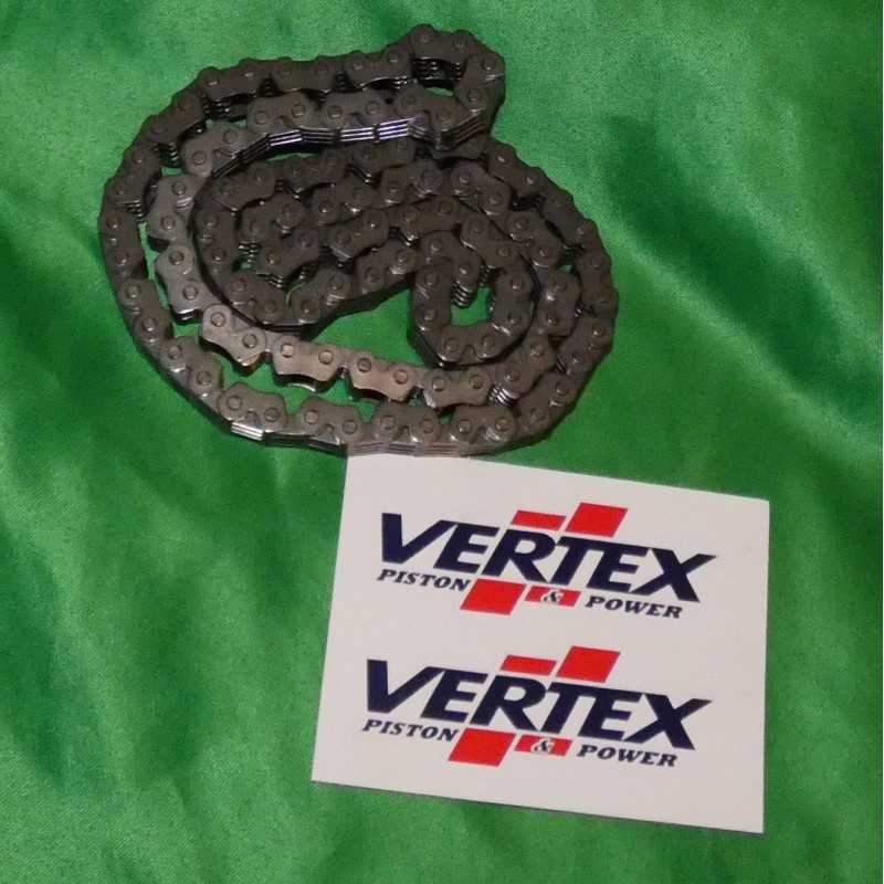 Chaîne de distribution VERTEX pour HM, HONDA, KTM, SHERCO, HUSQVARNA,... en 104 maillons renforcé Chaîne de distribution VERTEX pour HM, HONDA, KTM, SHERCO, HUSQVARNA,... en 104 maillons renforcé