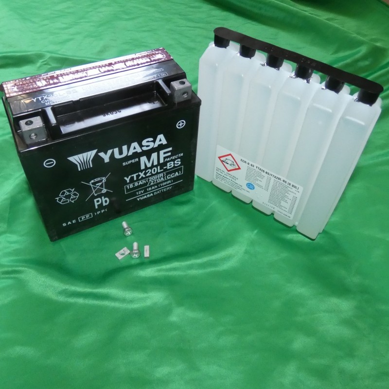 Batería YUASA YTX20L-BS libre de mantenimiento ácido