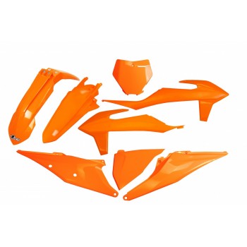 Kit plastiques UFO orange pour KTM SX, SXF 125, 150, 250, 350, 450 de 2019 à 2020