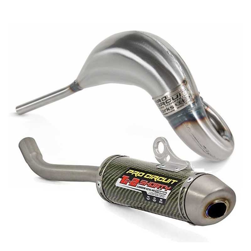 Pot d'échappement PRO CIRCUIT avec silencieux kevlar pour YAMAHA YZ 125 de 2005, 2006, 2007, 2008, 2009, 2019 Pot d'échappement PRO CIRCUIT avec silencieux kevlar pour YAMAHA YZ 125 de 2005, 2006, 2007, 2008, 2009, 2019