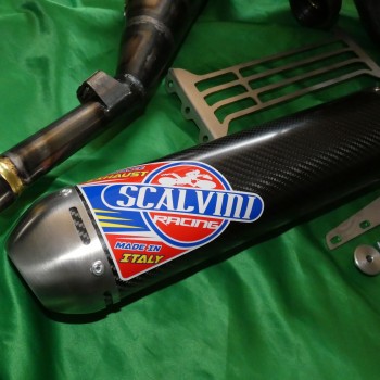 Exhaust silencer SCALVINI carbon with stainless steel tip for YAMAHA YZ 250 from 2015, 2016, 2017, 2018