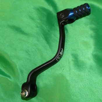 Gear selector ART in aluminium with blue end cap for YAMAHA YZ 80, 85,125 and 250