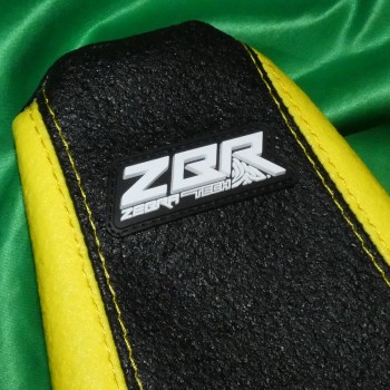 Funda de asiento BLACKBIRD ZEBRA negro/amarillo para SUZUKI RMZ 450 de 2008 a 2017