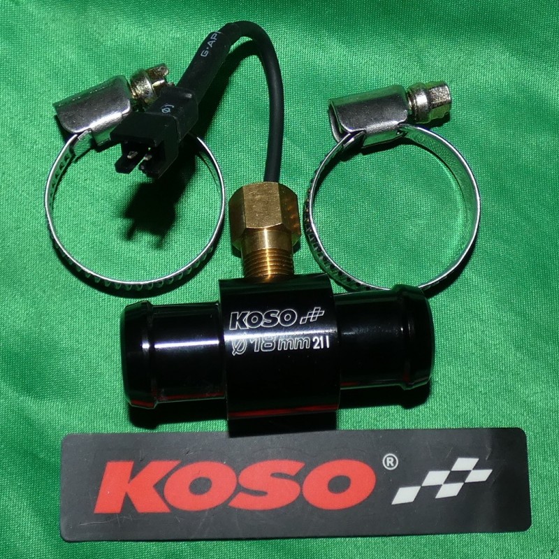 Water temperature sensor adapter tee KOSO, connection in 14, 16, 18, 22, 26