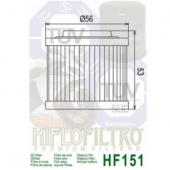 Filtre a huile HIFLO FILTRO pour APRILIA Tuareg, ETX, KTM GS,... HF151
