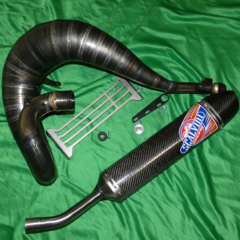 Silenciador SCALVINI con silenciador de carbono para HONDA CR 250 de 1992, 1993, 1994, 1995 1996