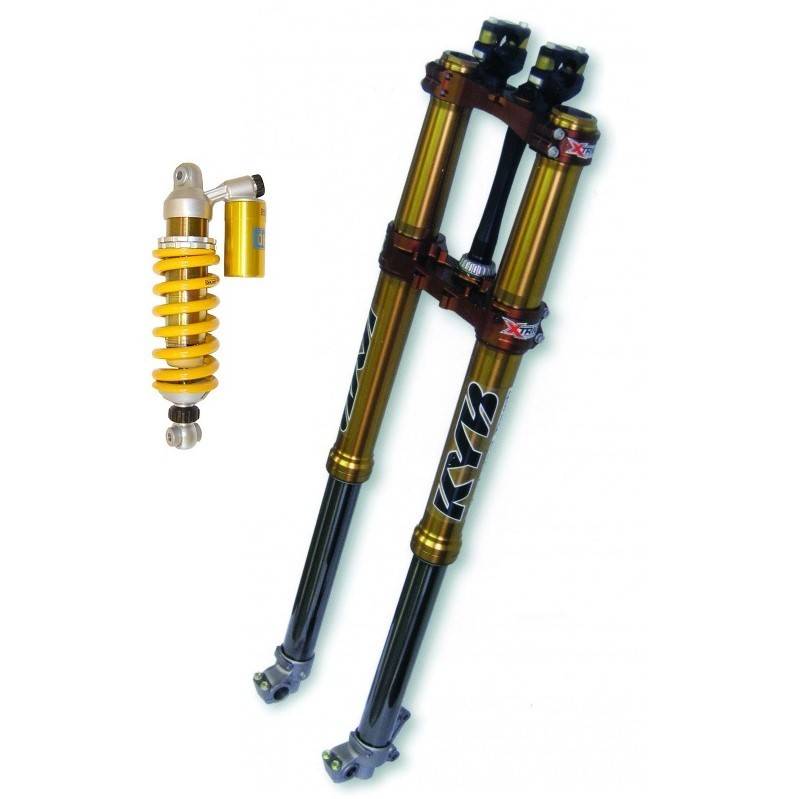 Forks, swing arms and shocks for motocross, enduro and trials